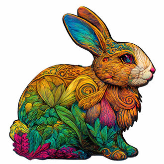 Amazing Rabbit - Wooden Jigsaw Puzzle - PuzzlesUp