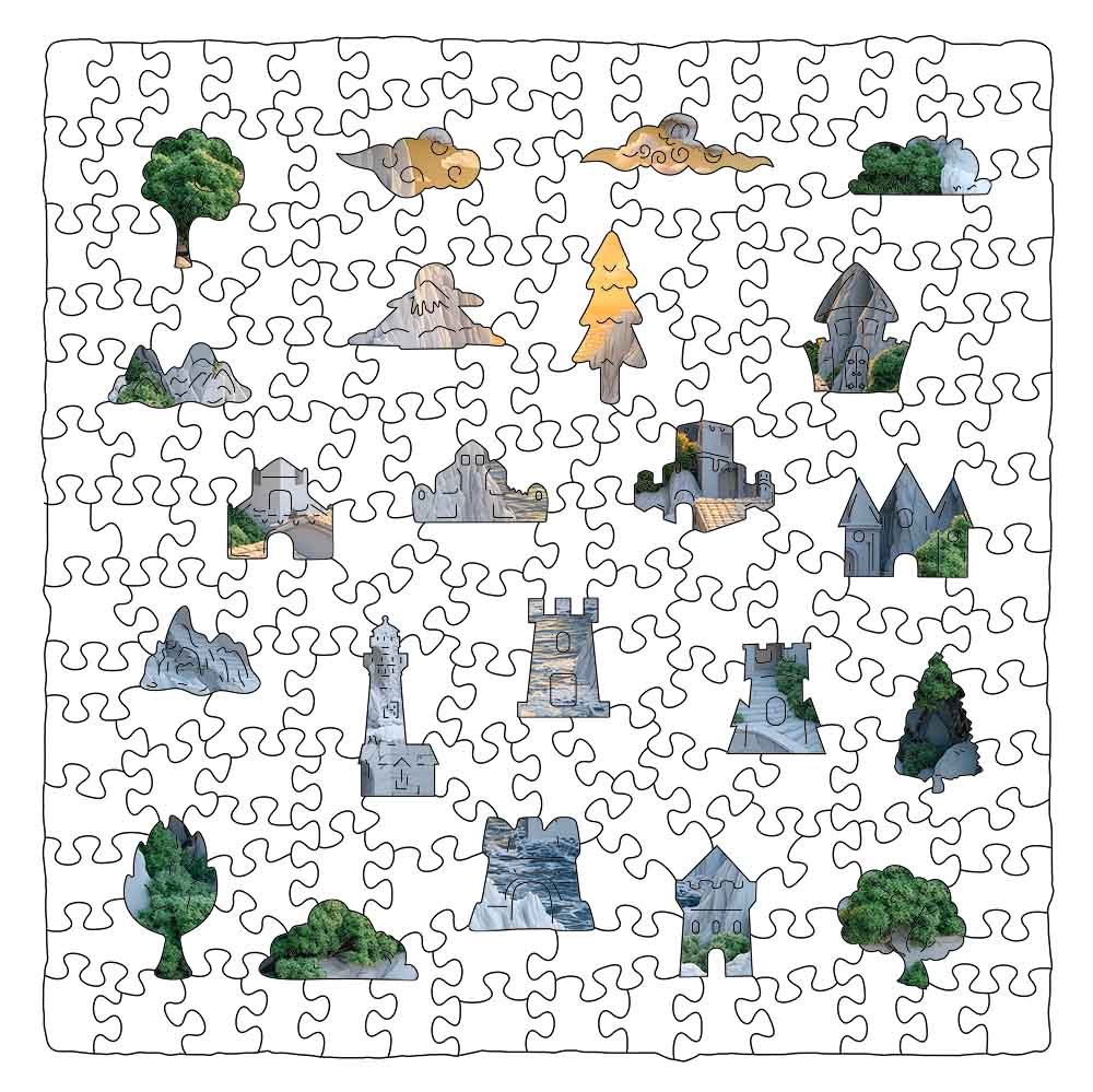 Goldene Küste – Holzpuzzle