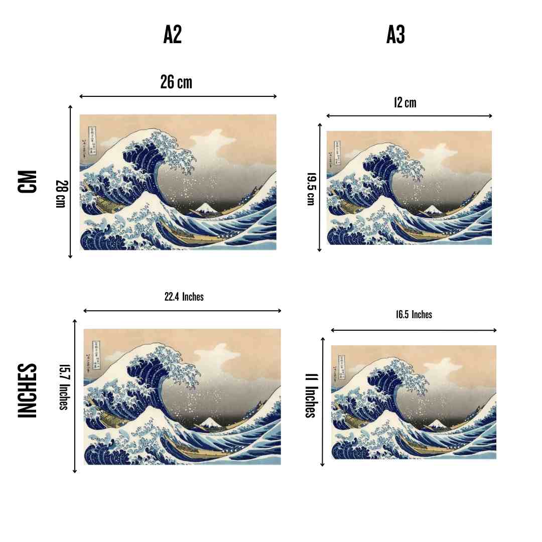 Die große Welle vor Kanagawa - Holzpuzzle