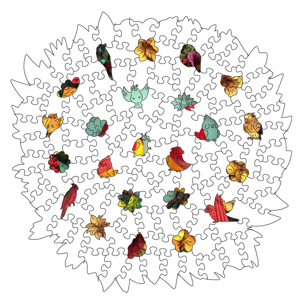 Kardinal – Holzpuzzle