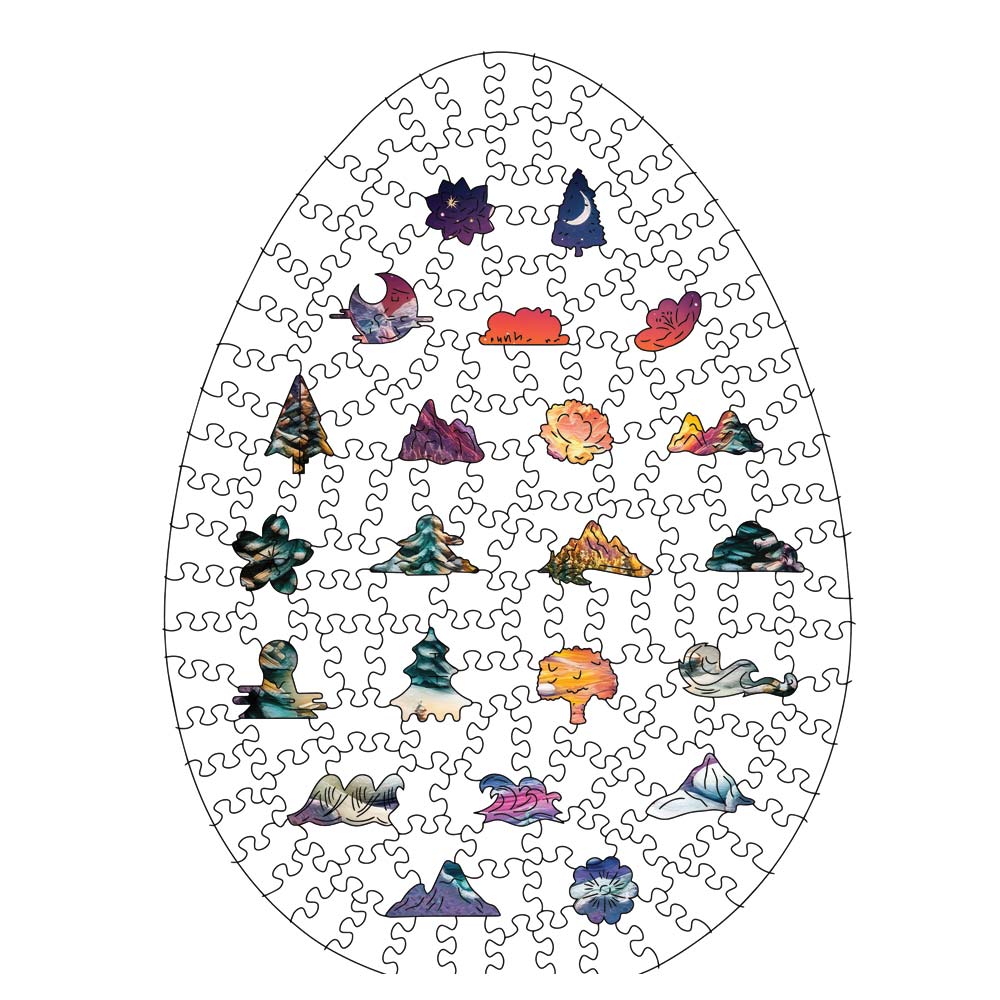 Winterei – Holzpuzzle