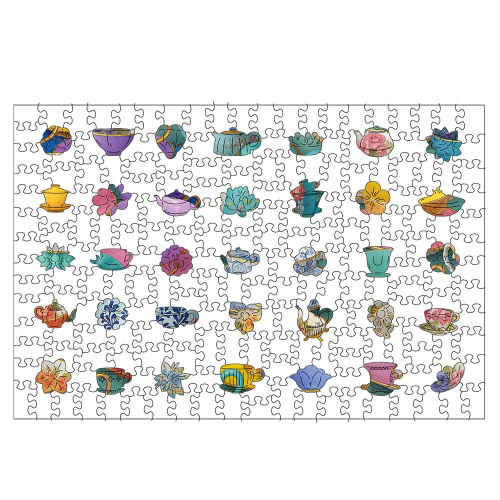 Teeparty – Holzpuzzle