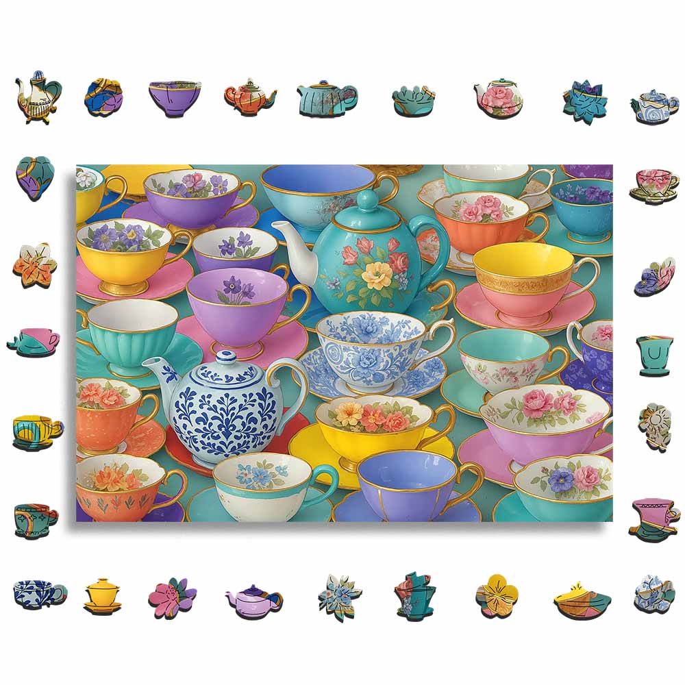 Teeparty – Holzpuzzle