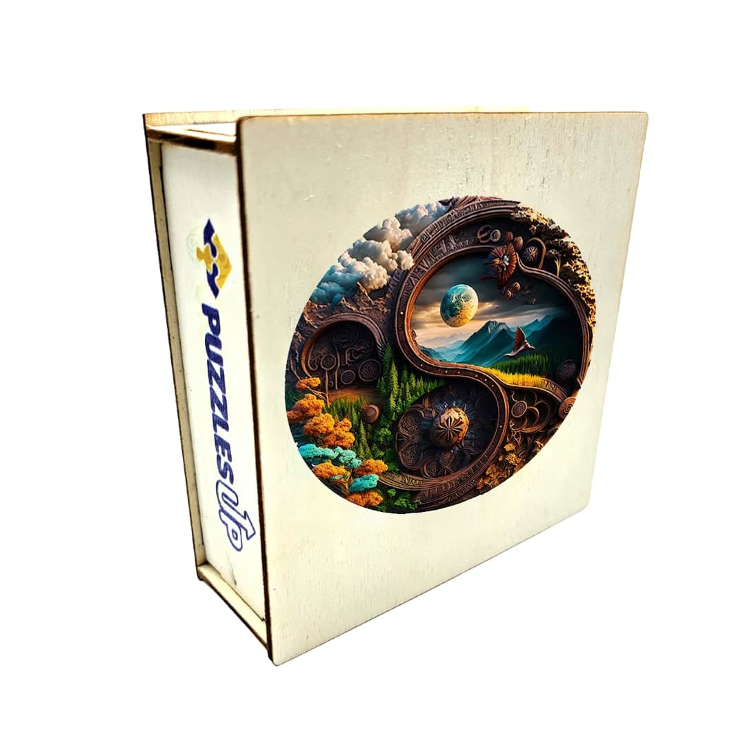 Heaven Yin Yang - Wooden Jigsaw Puzzle - PuzzlesUp