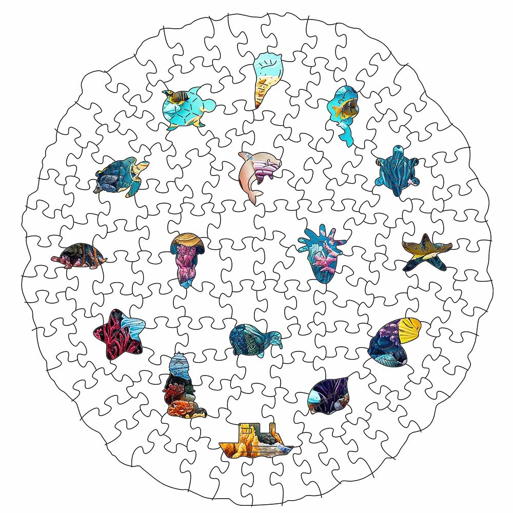 🔥Letzter Tag – Meerjungfrau – Holzpuzzle