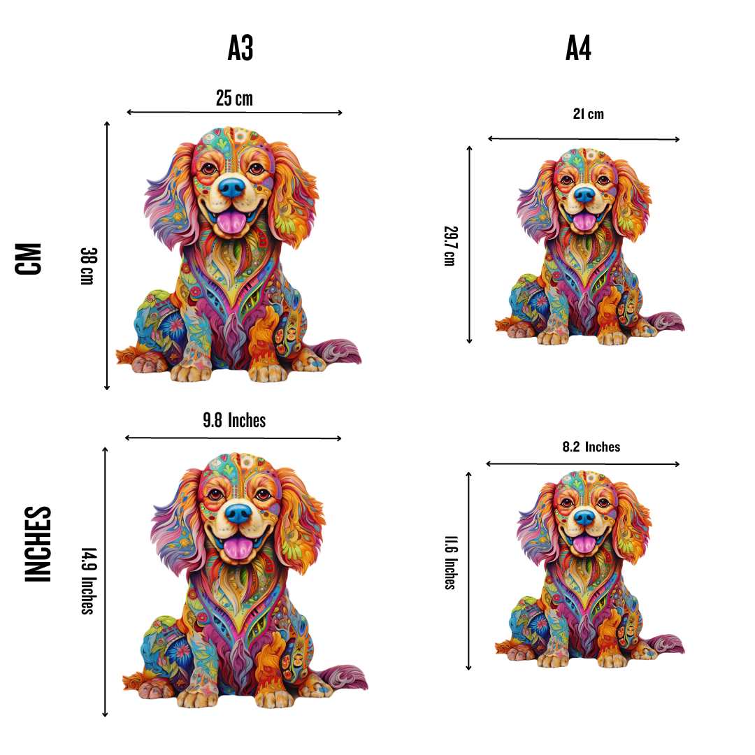 Cavalier King Charles Spaniel Hund - Puzzel