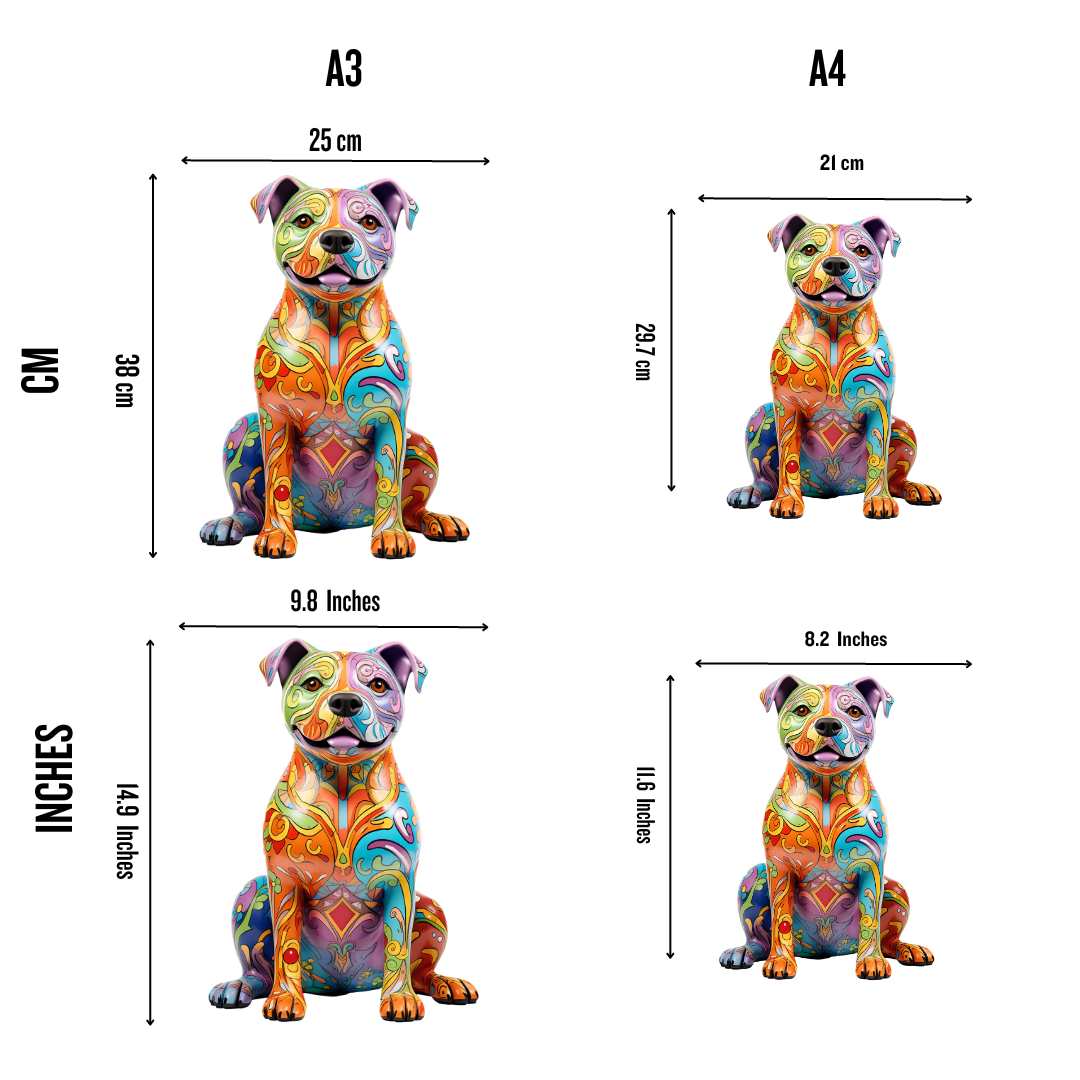 Staffordshire Bull Terrier Hund - Puzzel