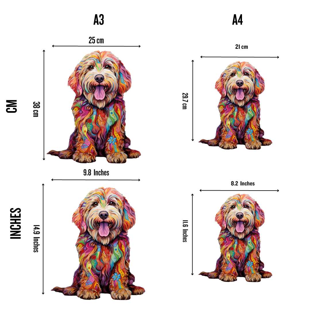 Labradoodle Hund - Puzzel