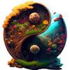 Magical Two Worlds Yin Yang - Wooden Jigsaw Puzzle - PuzzlesUp