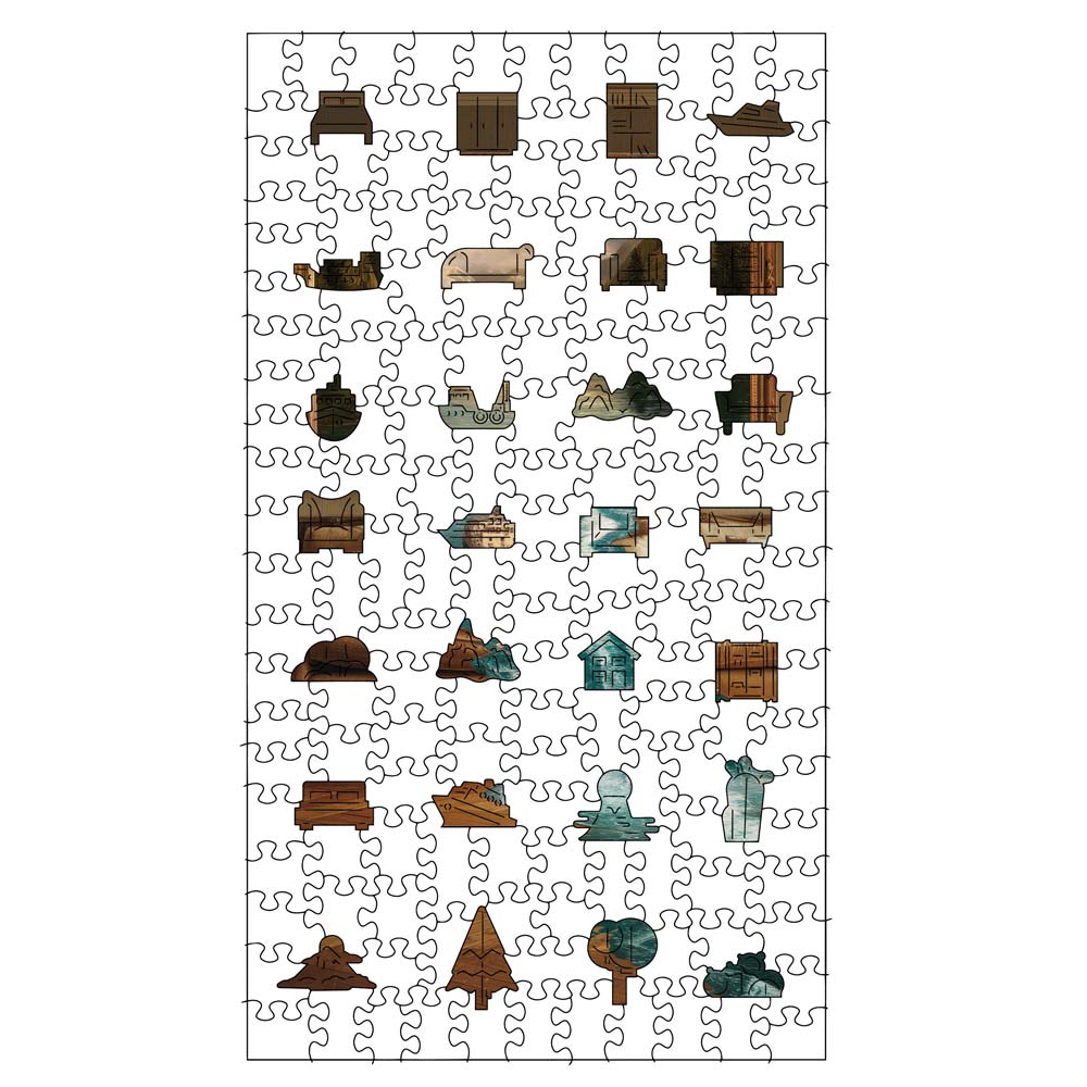 Fließendes Schiff – Holzpuzzle