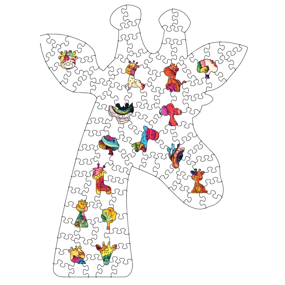 🔥Letzter Tag – Giraffe – Holzpuzzle