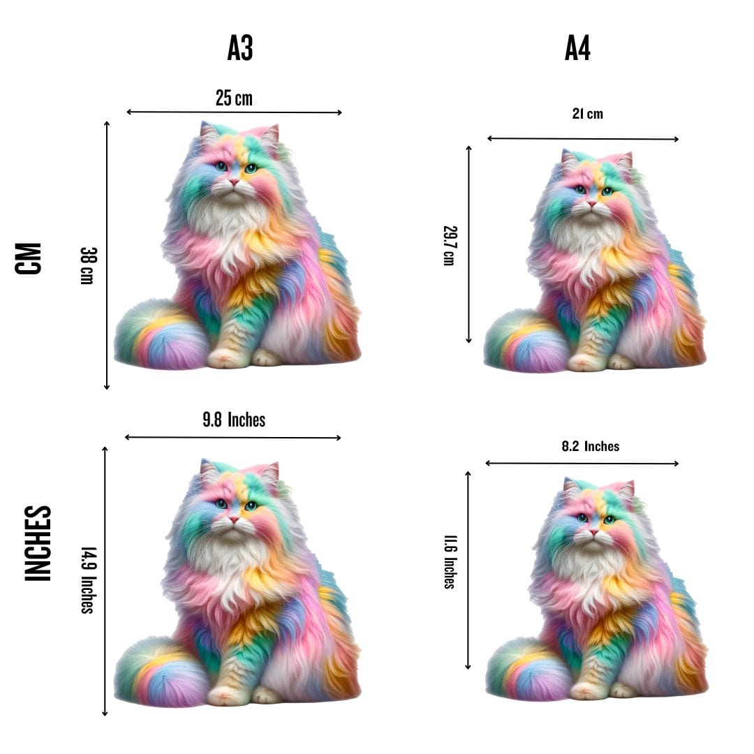 Animal Jigsaw Puzzle > Wooden Jigsaw Puzzle > Jigsaw Puzzle Ragamuffin Cat - Jigsaw Puzzle