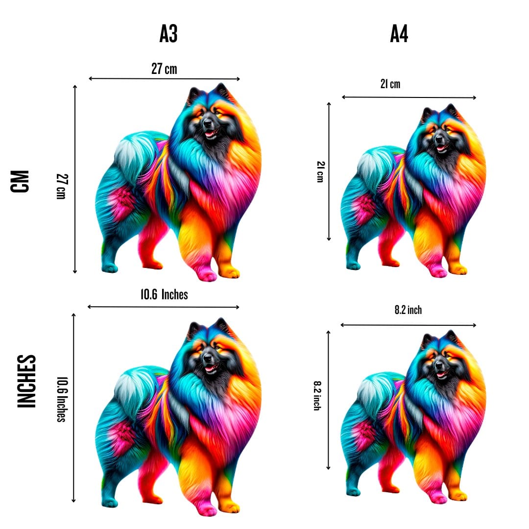 Animal Jigsaw Puzzle > Wooden Jigsaw Puzzle > Jigsaw Puzzle Keeshond Dog - Jigsaw Puzzle